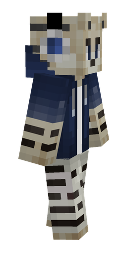 Black skin: body, right side render