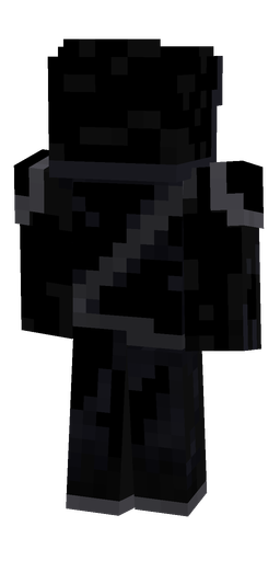 Black skin: body, back render