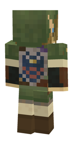 Brown skin: body, back render