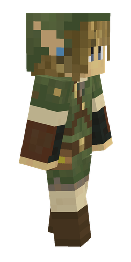 Brown skin: body, right side render