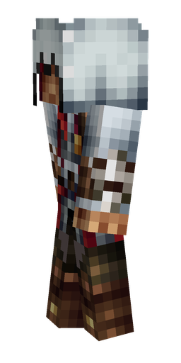 Blue skin: body, left side render