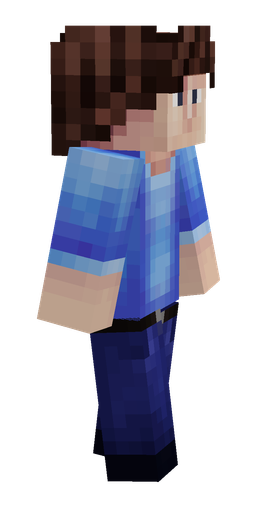 Blue skin: body, right side render