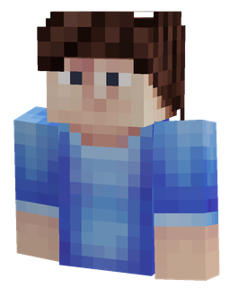 Blue skin: bust render