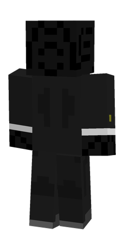 Black skin: body, back render