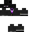 Black skin: raw texture render