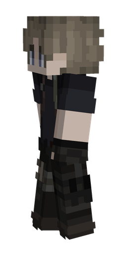 Black skin: body, left side render