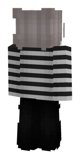 Black skin: body, back render