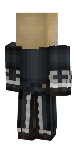 Black skin: body, back render