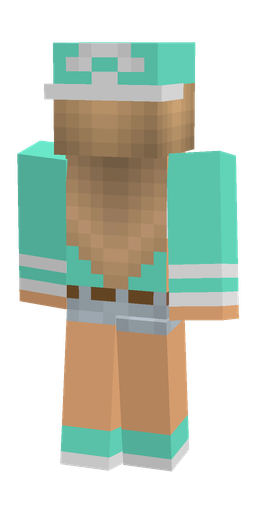 Blue skin: body, back render