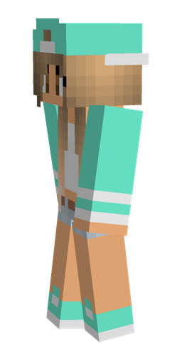 Blue skin: body, left side render