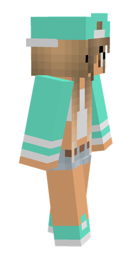 Blue skin: body, right side render