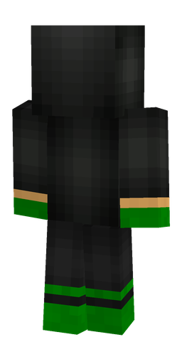 Black skin: body, back render