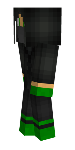 Black skin: body, left side render