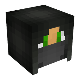 Black skin: head render