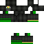 Black skin: raw texture render