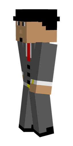Black skin: body, left side render
