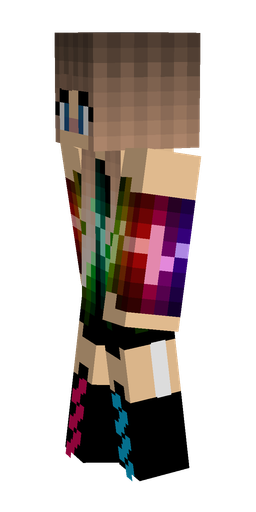Black skin: body, left side render