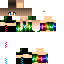 Black skin: raw texture render