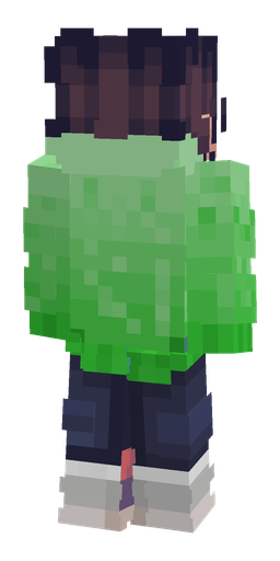 Blue skin: body, back render
