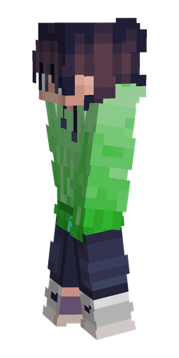 Blue skin: body, left side render