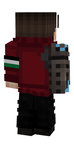 Black skin: body, back render
