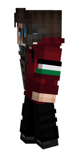 Black skin: body, left side render