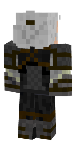 Black skin: body, back render