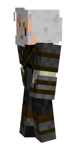 Black skin: body, left side render