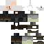 Black skin: raw texture render