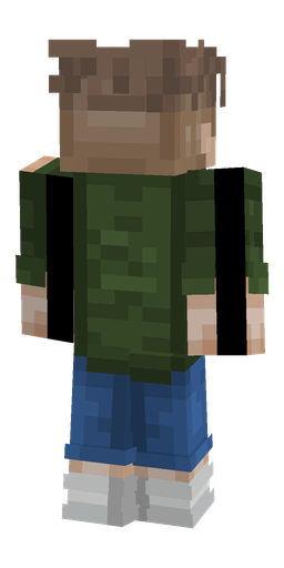 Blue skin: body, back render