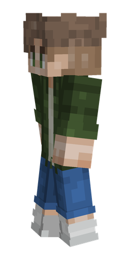Blue skin: body, left side render