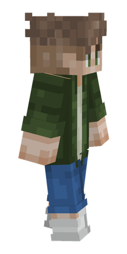 Blue skin: body, right side render