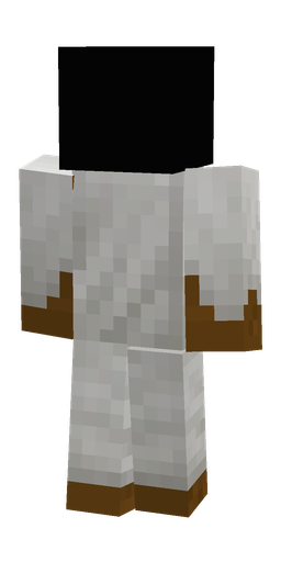 Black skin: body, back render