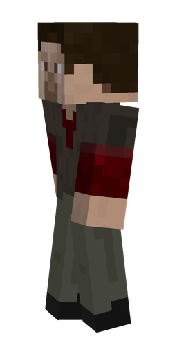 Black skin: body, left side render