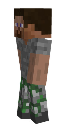 Black skin: body, left side render