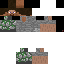 Black skin: raw texture render