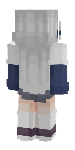 Blue skin: body, back render