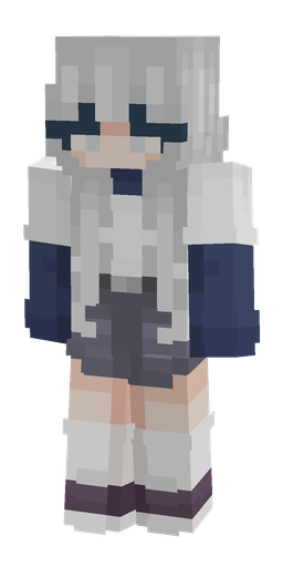 Blue skin: body, front render