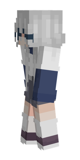 Blue skin: body, left side render