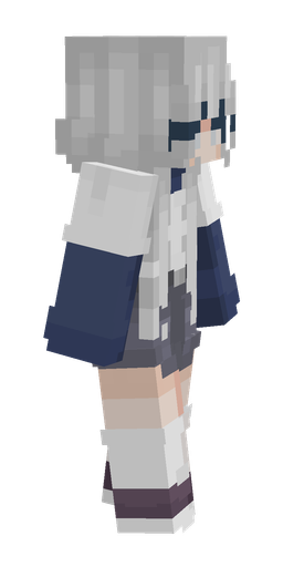 Blue skin: body, right side render