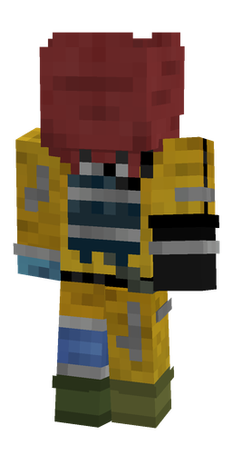 Brown skin: body, back render