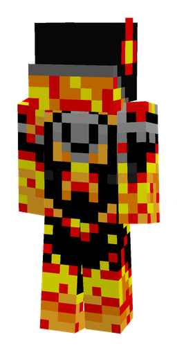 Black skin: body, back render