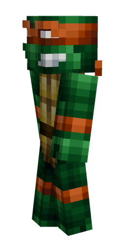 Black skin: body, left side render