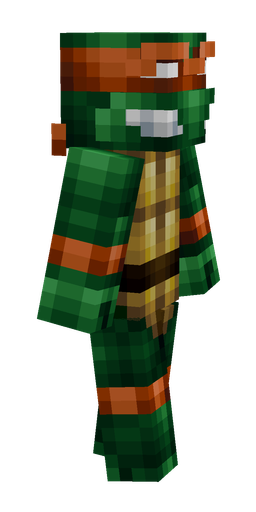 Black skin: body, right side render
