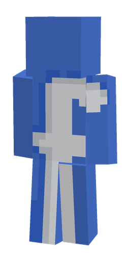 Blue skin: body, front render