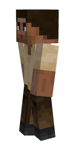 Black skin: body, left side render