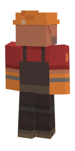 Black skin: body, back render