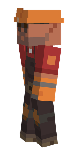 Black skin: body, left side render