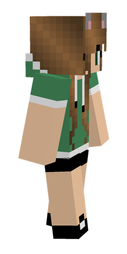 Brown skin: body, right side render