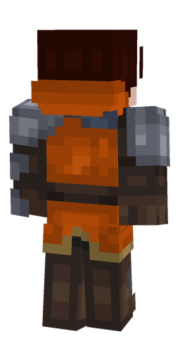 Black skin: body, back render